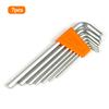7/8/9pcs Long Ball Point Hex Key Allen Wrench Set CRV Steel 1.5mm 2mm 2.5mm 3mm 4mm 5mm 6mm 8mm 10mm Ball End Allen Key Set