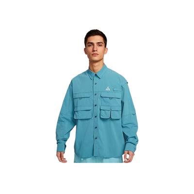 Dri-FIT ADV ACG Orb Weaver Hızlı Kuruyan Çok Yönlü Basit Uzun Kollu Gömlek Erkek gömlekleri Duman Grisi Yıldırım Mavisi Dağ Beyazı HJ2466-006
