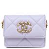 AP1787 CHANEL19 CHANEL19 Flap Coin PurseChain Wallet Lambskin Array