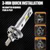 H1/H7 Car LED Headlight Bulbs CAN Bus Lights Mini Lamp 6000K 800000LM Super Bright Automobile Lamps Plug And Play Turbo Fan