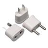 Adaptor universal de călătorie rotund-plat: Convertor de priză UE, SUA, Australia (Soclu cu două găuri)