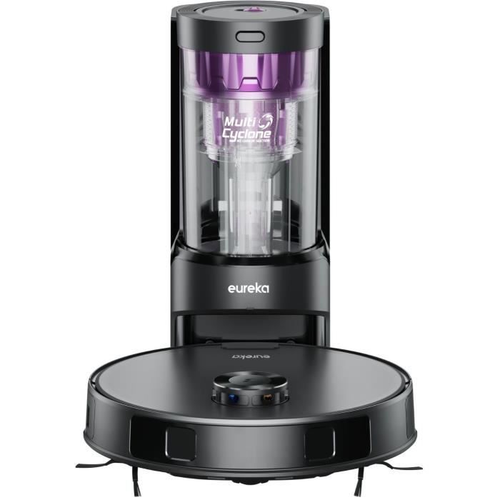 EUREKA E20 Plus - Aspirateur Robot avec Station de Vidange Automatique - 8000 Pa - Anti Enchevetrement - Évitement d'Obstacles 3D