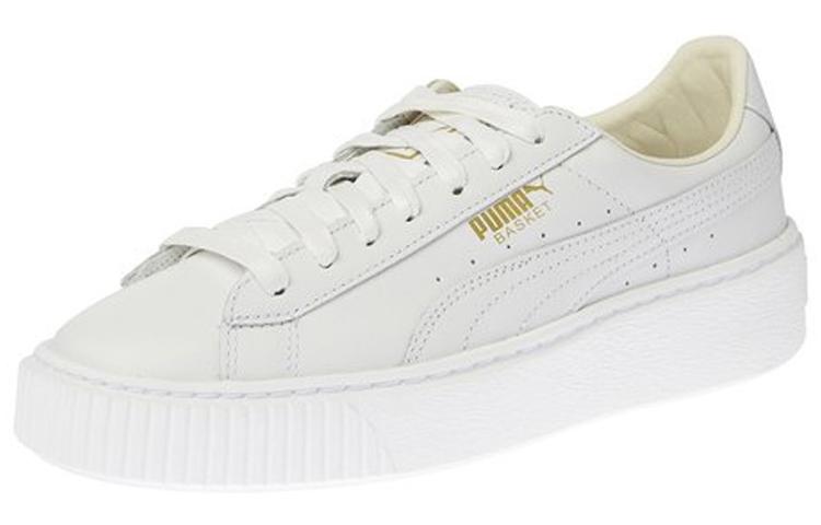 Puma Wmns Basket Platform Core  White Gold  37