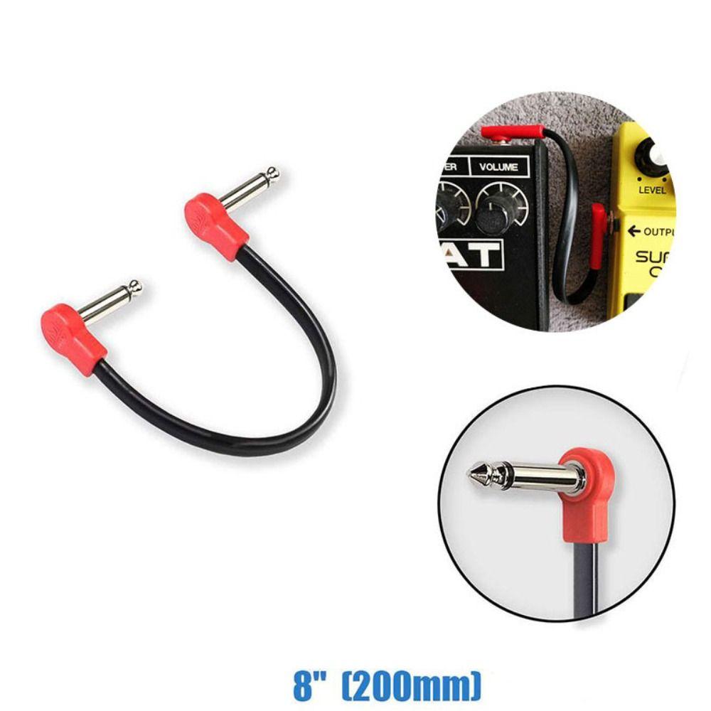 10/15/20/30/50cm Guitar Effects Pedal Cable Copper Core Audio Cable Leads