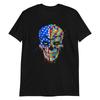 Gothic USA Skull Unisex 100% Cotton T-shirt Mens Tees Top, Evil, Death, Grunge, Biker, Emo, Rock, Punk