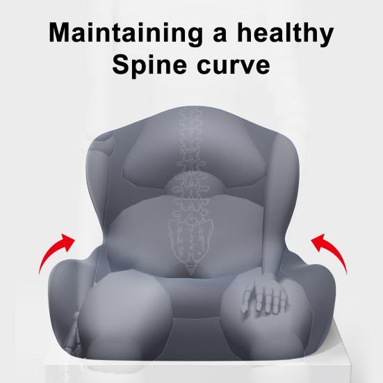 Memory Foam Seat Backrest Integrated Cushion Ergonomic Design Pressure Relief Breathable Cover Supportive Seat Pad