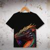 New Dinosaur 3D Printed Fun T-shirt for Children and Boys Cartoon Casual Clothing