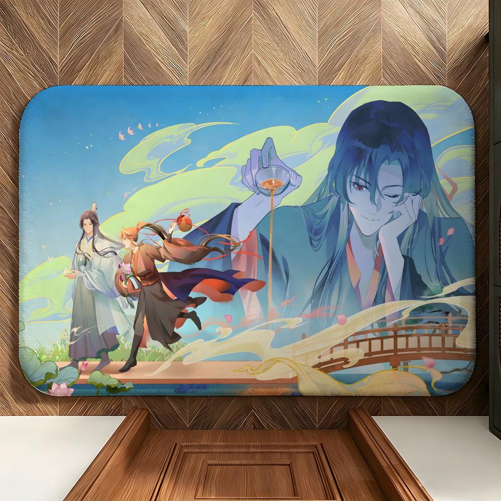 Anime T-The Apothecary D-Diaries Floor Mat Soft Flannel Floor Mat Suitable for Entryways, Living Rooms, Bedrooms, and Bathrooms