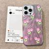 Gradient Pink Bow Flowers Phone Case For Xiaomi Redmi Note 14 13 Pro 14C 13C 13T 14T A5 A3 A4 Silicone Couple Fundas Shell Cover