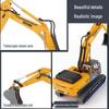 High-Quality 360-Degree Excavator Model Toy Car Simulation Ornament