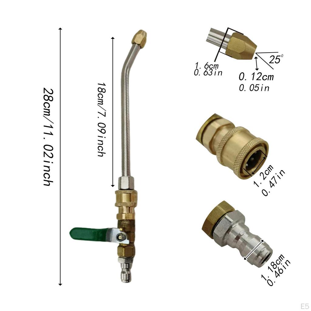 Accessories for High Pressure Cleaner Extension Rod, Professional Assembly, Easy To Install,