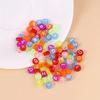 100-500PCS Acrylic Colorful Transparent Letter Beads Round Alphabet Beads For Jewelry Making DIY Necklace Bracelet Accessories