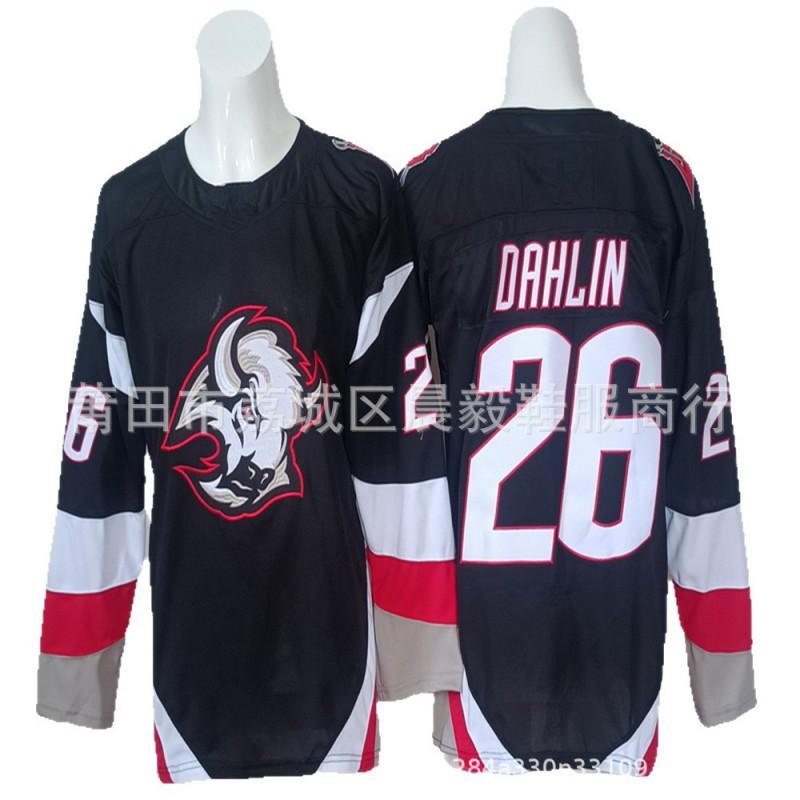 Custom Embroidered Ice Hockey Jersey Men Women Team Practice Uniform Blue Black Options