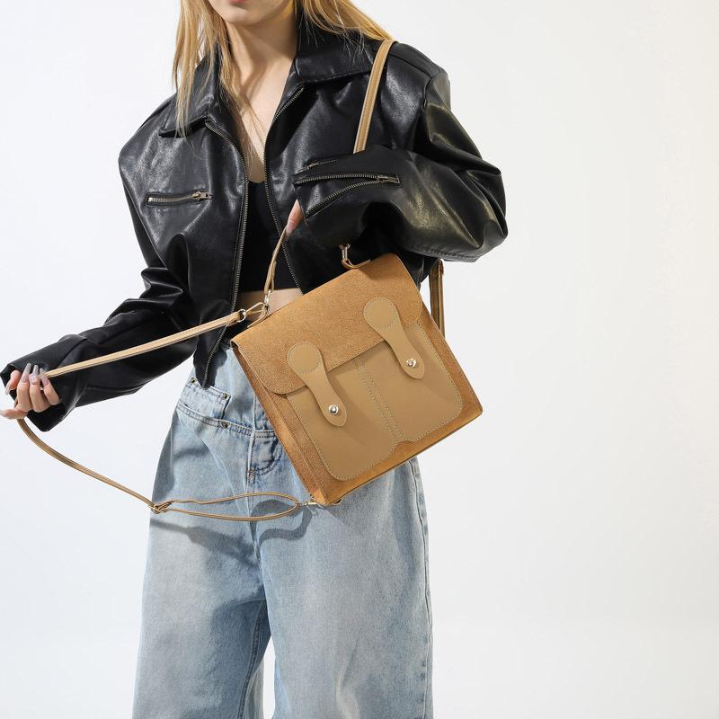 Niche Design Bag for Women New Backpack Retro Handheld Korean Casual Solid Color Backpack