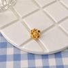 Sterling Silver & Imitation Gold Lotus Bow Star Spacer Beads for Baby Rope Weaving