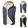 Men's  Leisure  Adding Fleece  Thickened  Hooded Hood  Vest  Coa