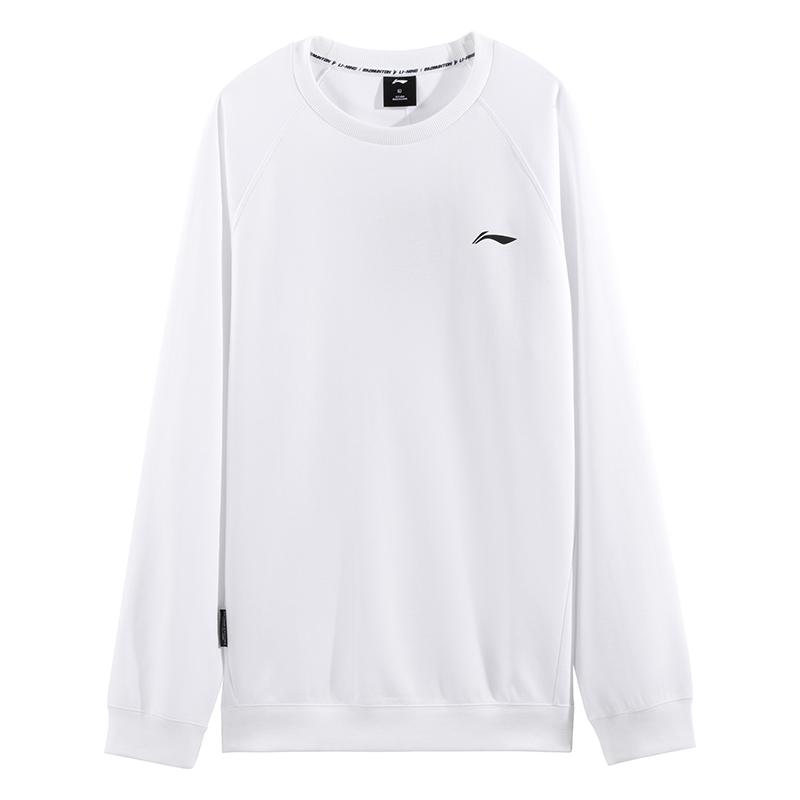Li Ning Sweatshirts Unisex White Crew Neck Moderate AWDVH03-3 2XL
