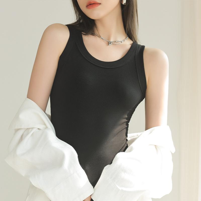Women Sleeveless U Neck Tees T Shirt Ladies Tee Shirt Street Vest Wear Top