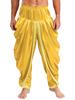 S-3XL Men's Ethnic Dhoti Pants - Satin Draped Elastic Waist Trousers for Cultural Events & Vacations