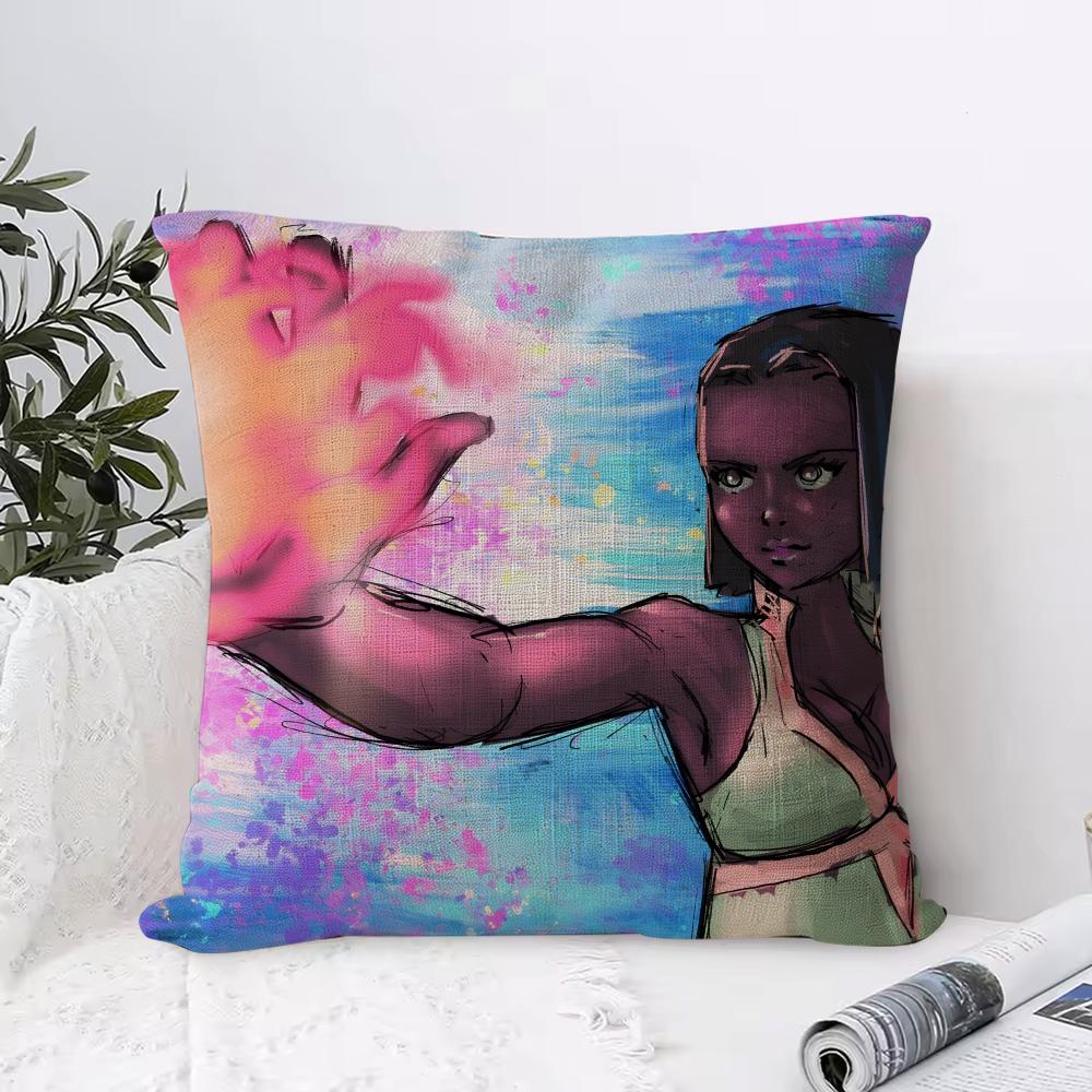 Dave Cushion Cover Breathable Linen Pillow Cover SkinFriendly Home Decor Pillowcase with Hidden Zipper