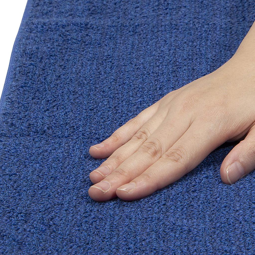 Nishikawa Imabari Towel Face Fluffier with Each Highly Soft Mousse Mistral Navy TT20173000NV Towel, 100% Cotton, Wash, Absorbent, Touch, Plain, Puff,