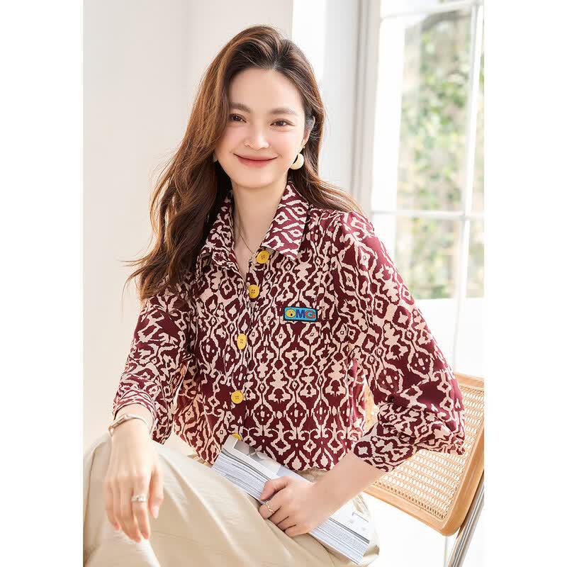 ORIGIN Women s Printed Long Sleeve Cardigan M
