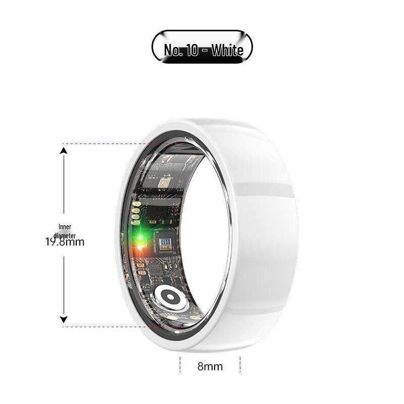 Smart Ring: Heart Rate, Blood Oxygen, Sleep Monitor & Waterproof Pedometer