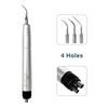 Niceden Dental Ultrasonic Air Scaler with 3 Tips Scaling Handpiece Frequency Pneumatic Scaler 2/4 Holes