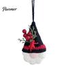 Faceless Gnome Decorations Hand Crochet Christmas Ornaments, Knitted Hanging Decorations, Woolen Holiday Gifts Yarn Elf Pendants for Tree Home