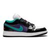 Jordan 1 Low Black Court Purple Turbo Green GS 553560-035