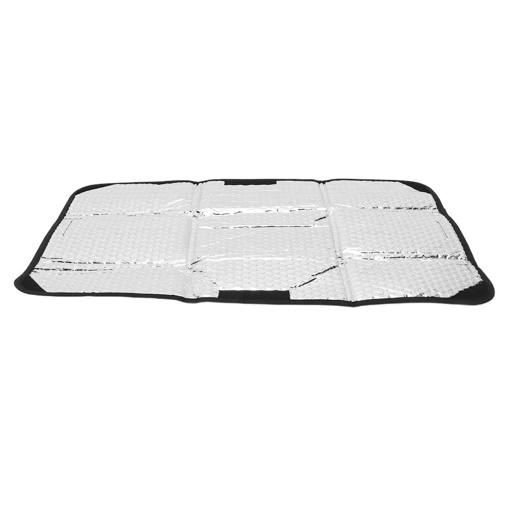 25.2 x 16.1in RV Door Window Sunshade, Water Proof Foldable Reflective Sunshade with Protecting Hook and   Fastener, Compatible with Most RVs Enha