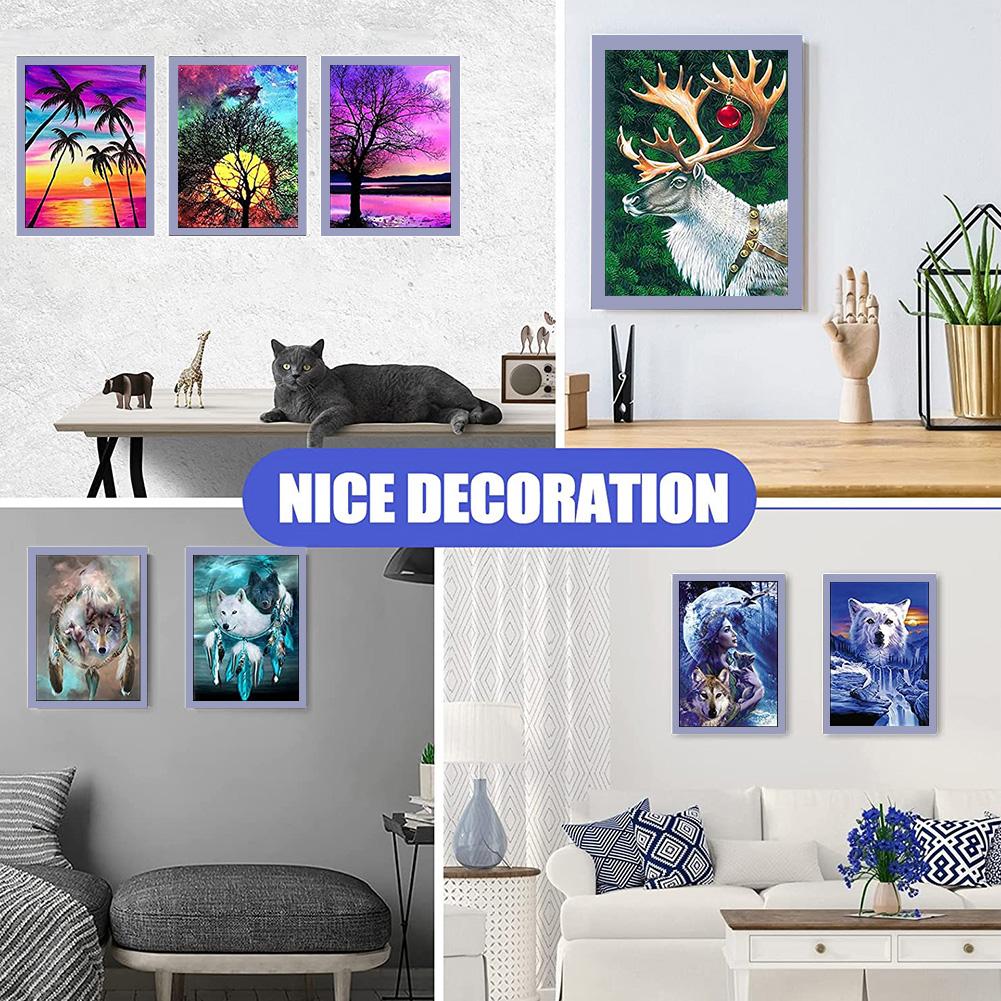 Cornice Magnetica Autoadesiva Per Diamond Painting, 30x40 Cm, In PVC Leggero, Per Poster E Foto, Decorazione Fai Da Te, Display Da Parete - 3