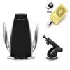 IR Smart Automatic Clamping Car Wireless Phone Fast Charger With TYPE-C Receiver