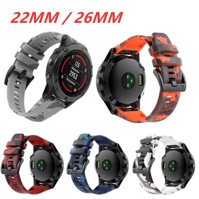 22mm 26mm Silicone Strap for Garmin Fenix7 7X 6 5plus Quatix7 6 S60 Epix Pro Gen2 Mk2 Watchband Accessories