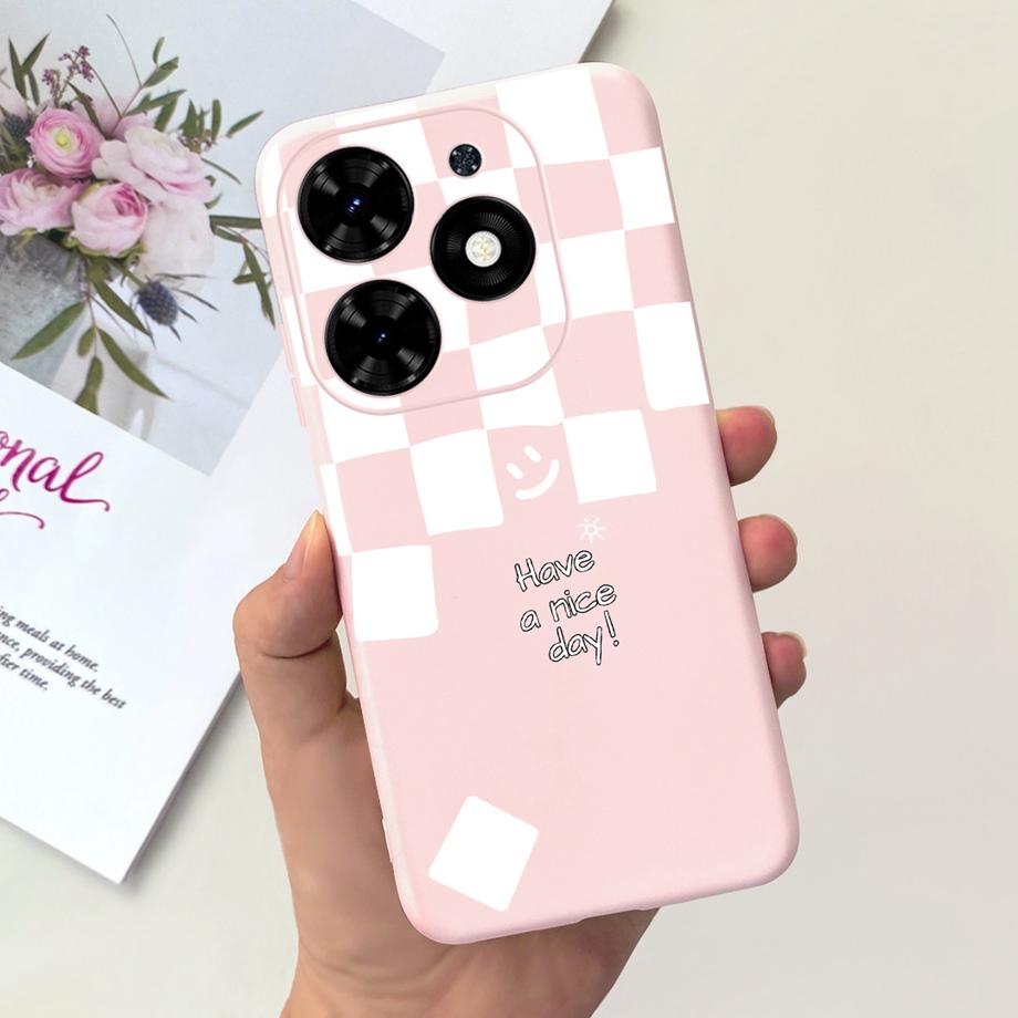 For Tecno Spark GO 2024 Case Spark 20C Spark20 Pop 8 Para Shell Silicone Soft TPU Bumper Cartoon Cool Cute Style Pattern Capas