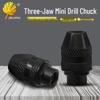 Three-Jaw Mini Electric Grinder Chuck Accessory, Clamping Range 0.4-3.2mm