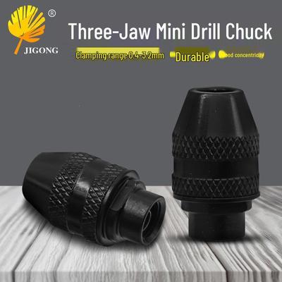 Three-Jaw Mini Electric Grinder Chuck Accessory, Clamping Range 0.4-3.2mm