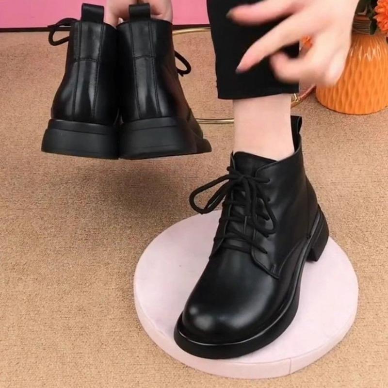 Autumn Winter Women s Shoes Flat Martin Boots Soft-soled Single Boots Round Toe and Ankle Boots Versatile Ankle Boots 39EUCN40 2430₽