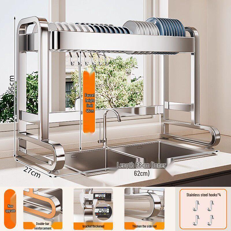 Multi-functional Stainless Steel Kitchen Sink Storage