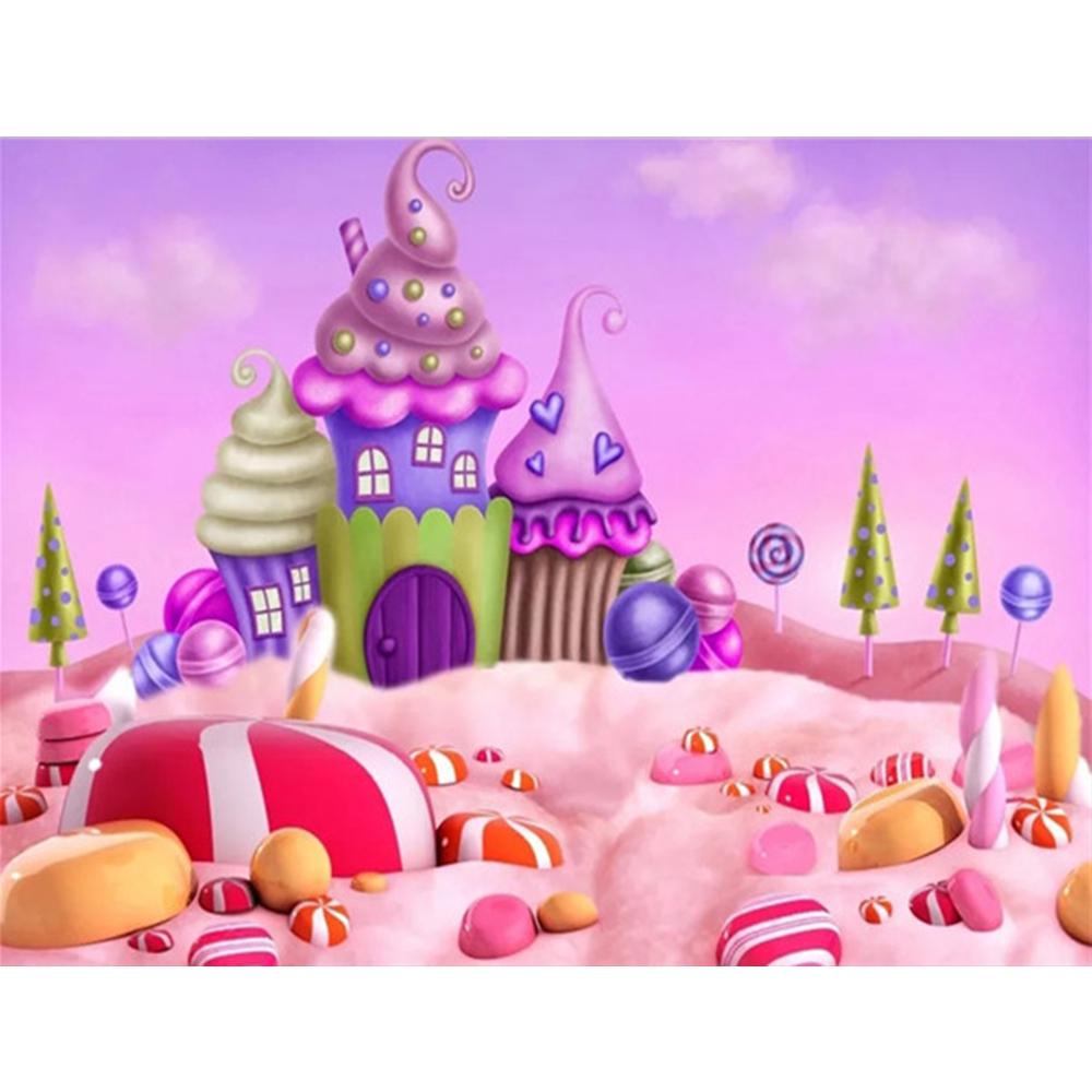 Full Square Diamond Painting House Craft Kit Sale 5D Diamond Embroidery Landscape Shop Art Rhinestone Decor For Home