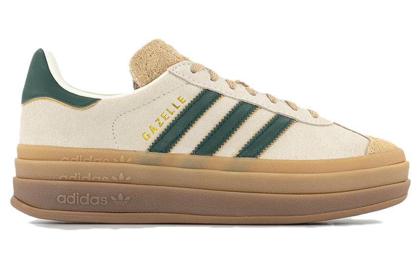 Adidas Gazelle Bold Magic Beige Collegiate Green Women's ID7056