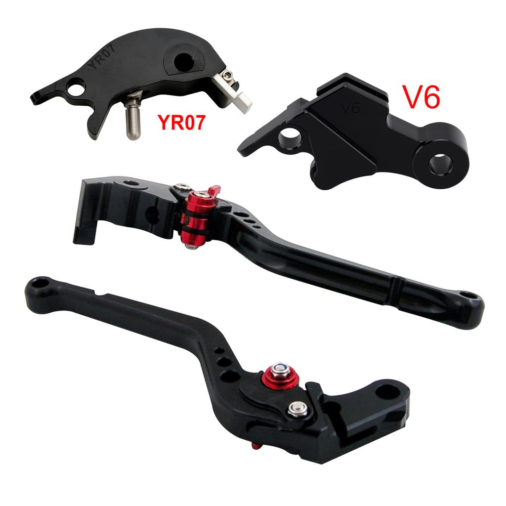 Long Clutch Brake Lever fit for YAMAHA XSR900 XSR900GP MT-09 MT-09SP 2024-2025 Black