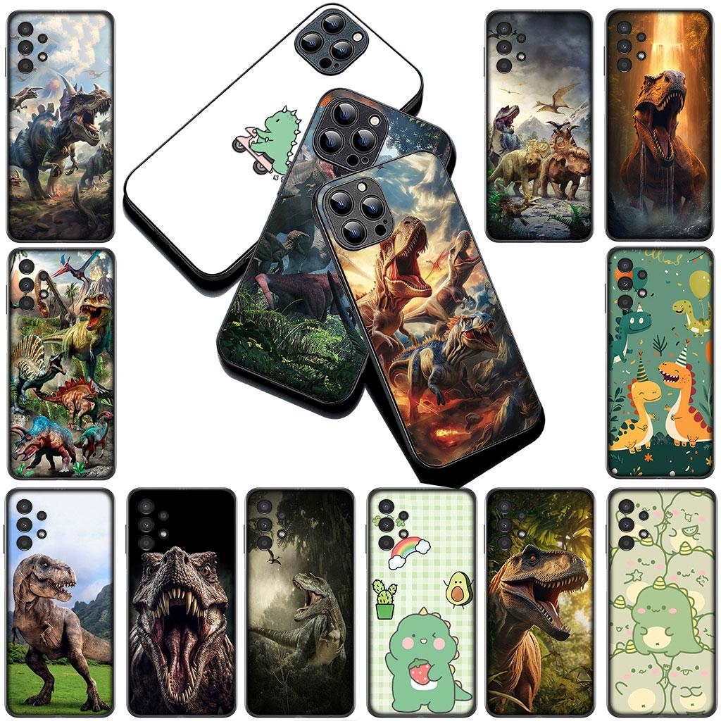 Phone Cover for Samsung Galaxy S22 S21 S20 FE Ultra Plus A07 A17 A15 A16 A25 A57 A37 Soft Silicone Case Wallpaper Dinosaurs
