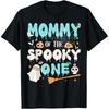 Mama des gruseligen Jungen Erstes 1. Geburtstag Halloween Party Shirt für Mama Baby Kleinkind Jugend Damen Lustiges Süßes Kürbis T-Shirt Schwarz