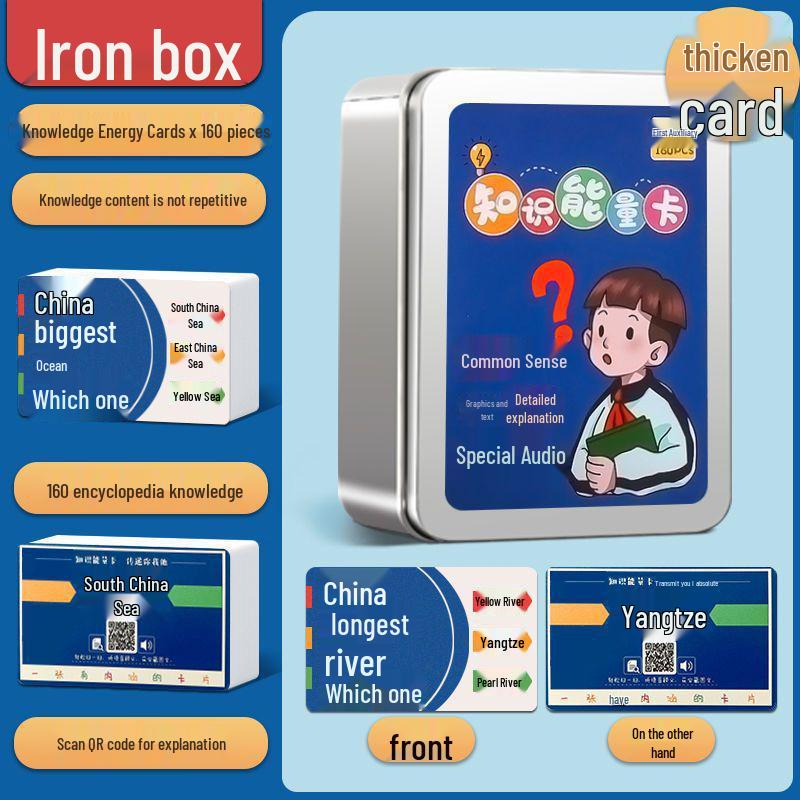 Kids  Knowledge Energy Cards: Fun Educational Idiom Solitaire Game for Primary Students