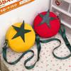 Harajuku Tomato Shape Crossbody Bag Message Bag Mobile Phone Pack Funny Shoulder Bag  Unisex