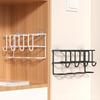 Entryway Space Saving Umbrella Holder Indoor Storage Rack with 5 Wall Mounted Hooks for Home Use