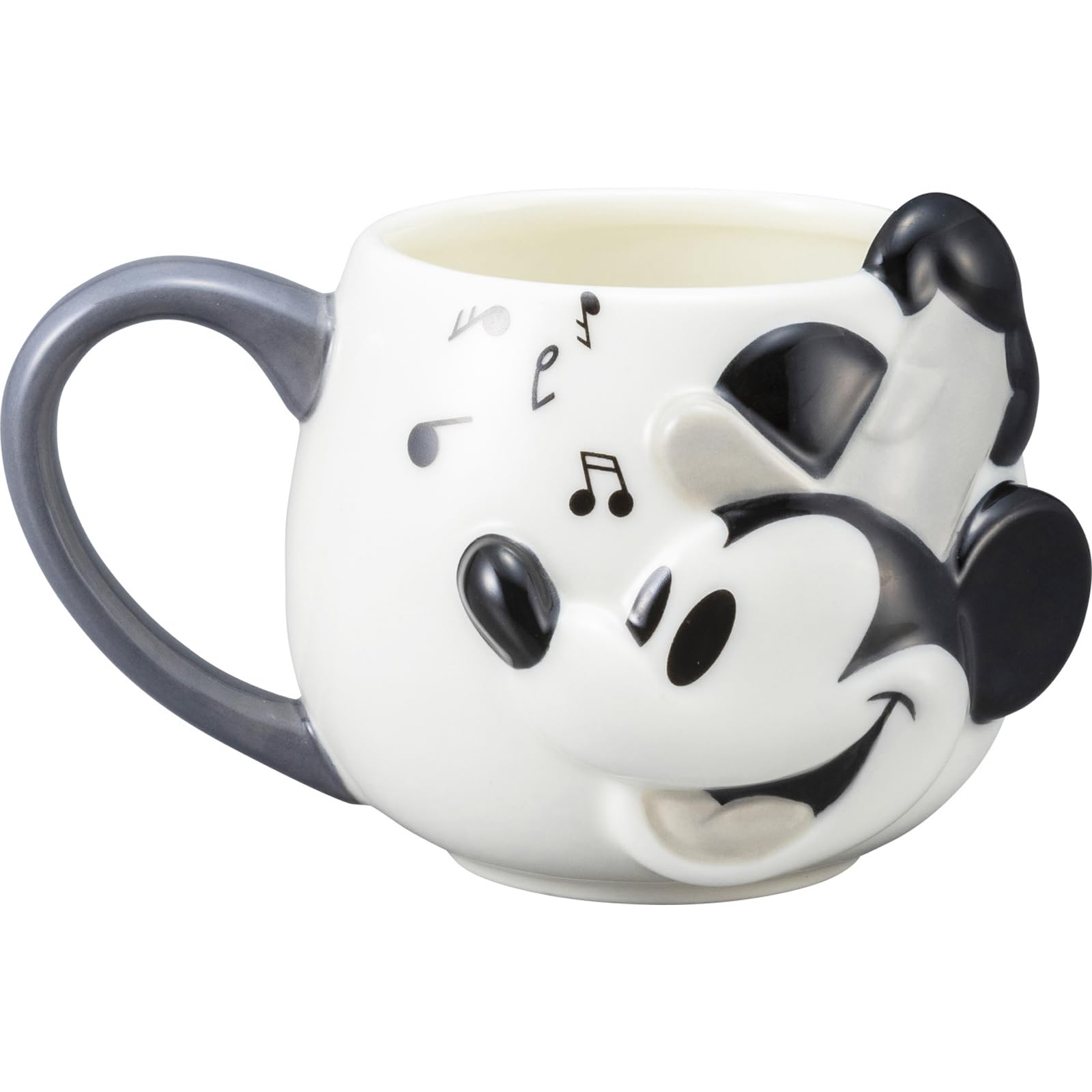 

Sun Art Walt Disney Company 100th Anniversary D100 Mickey Mouse Face Mug, Steamboat Willie, Approx. 350ml, SAN4178