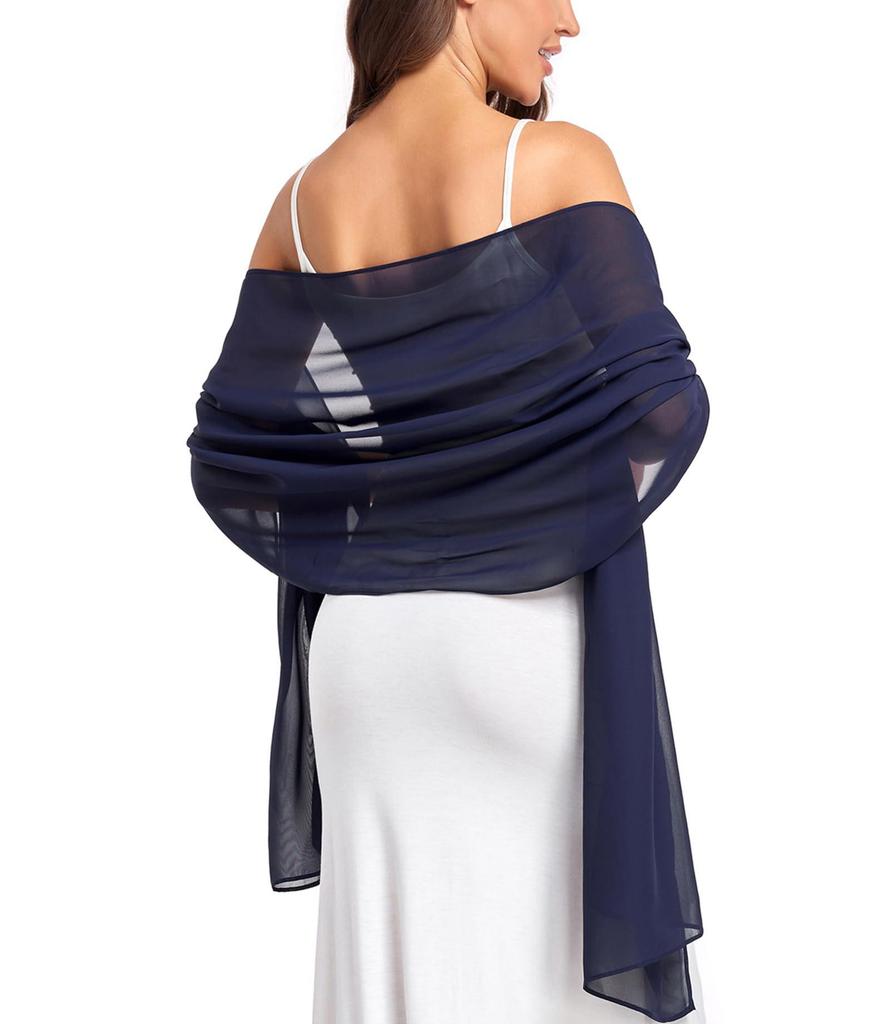 Women's Chiffon Evening Shawl and Wrap for Weddings and Bridesmaids