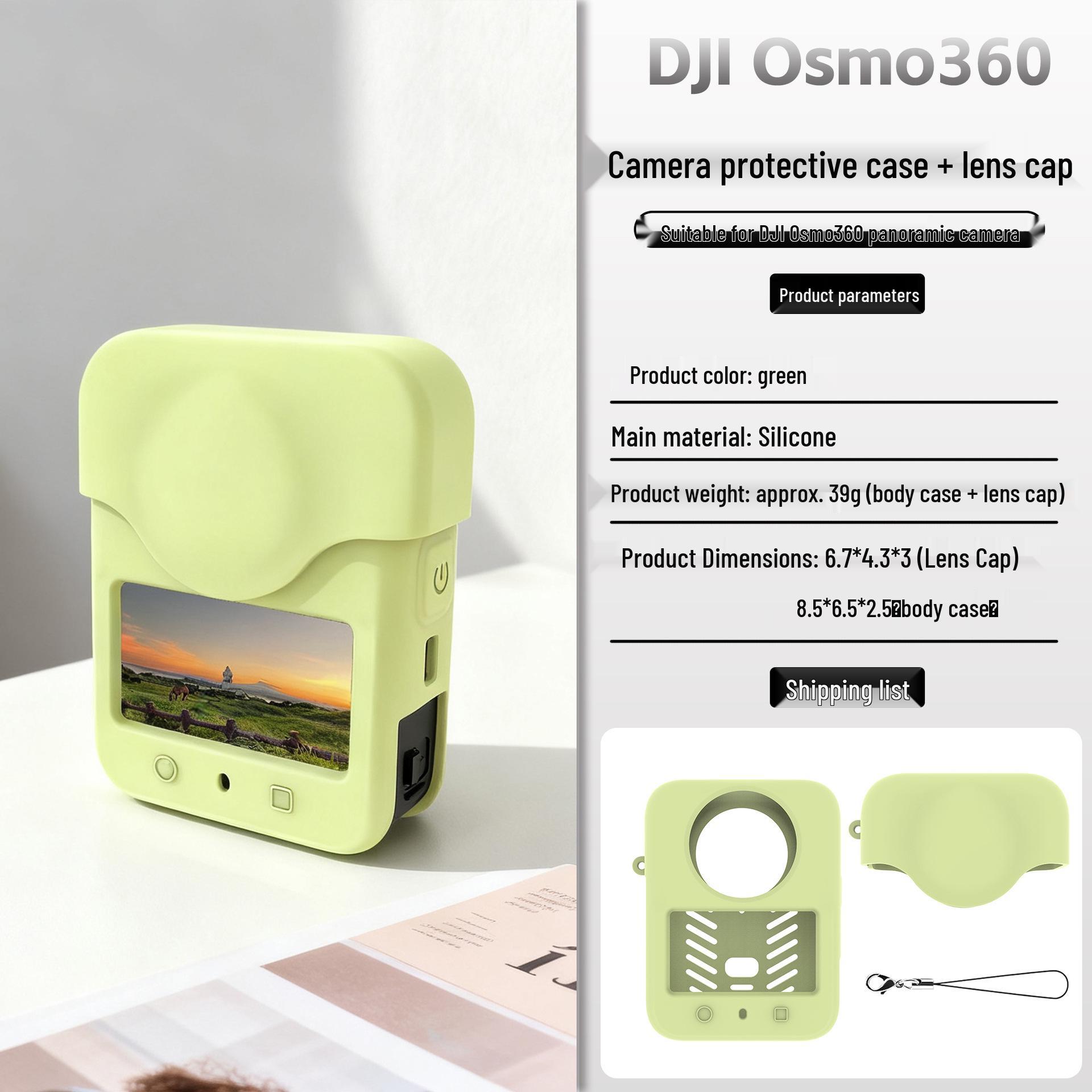 

Силиконовый защитный чехол для панорамной камеры DJI Osmo 360: Водонепроницаемая и износостойкая крышка объектива